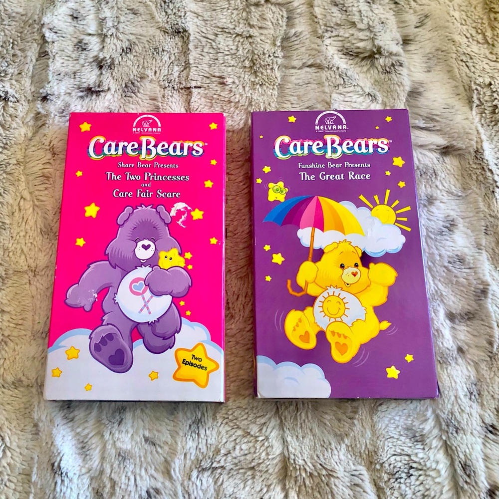 Care Bears. Care Bears VHS Tapes. 1988. 2002.